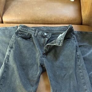 Levi's Charcoal Straight Jeans